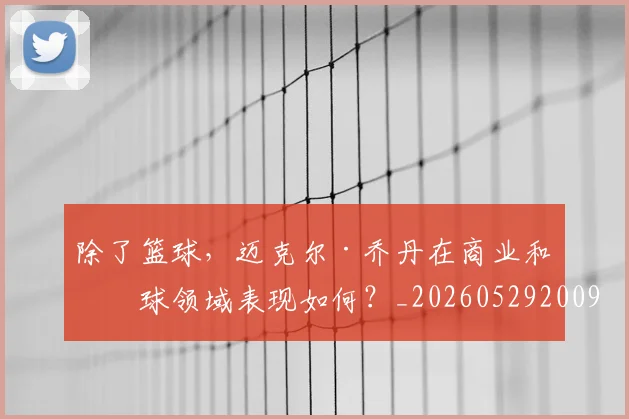 除了篮球，迈克尔·乔丹在商业和棒球领域表现如何？_20260529200919